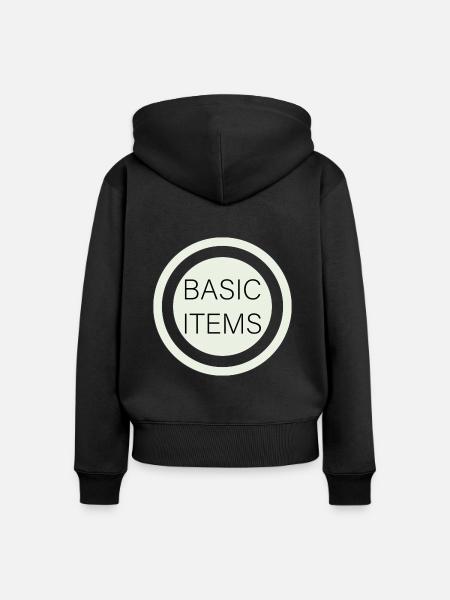 Grundlegende Elemente - Frauen Premium Bio Zip Hoodie - Schwarz