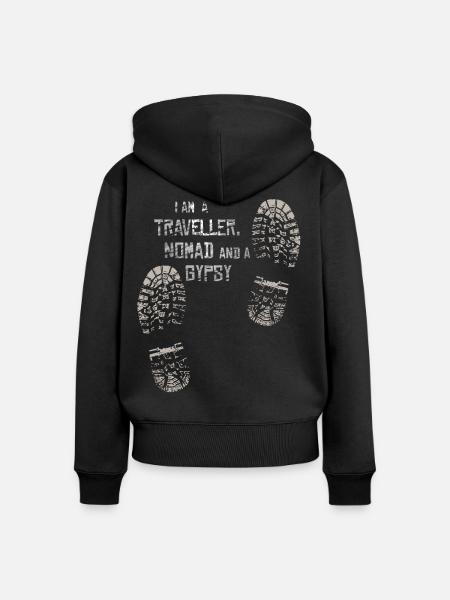 Geschenk-T-Shirts und personalisierte Gadgets - Frauen Premium Bio Zip Hoodie - Schwarz