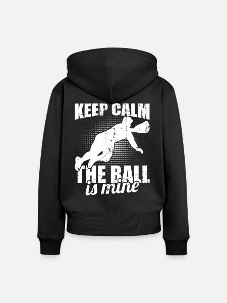 Baseball Catcher - Frauen Premium Bio Zip Hoodie - Schwarz