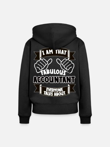 Buchhalter Lustiger Spruch Geschenk - Frauen Premium Bio Zip Hoodie - Schwarz