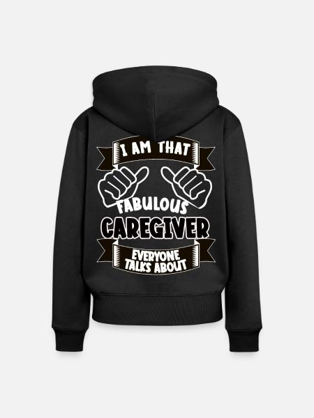 Altenpfleger Lustiger Spruch Geschenkidee - Frauen Premium Bio Zip Hoodie - Schwarz