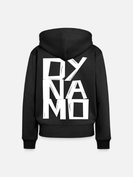 -DY-NA-MOs- - Frauen Premium Bio Zip Hoodie - Schwarz