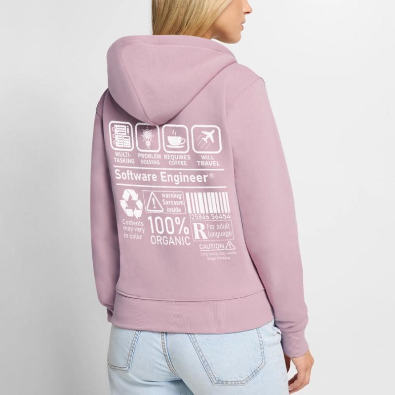 software engineer multi tasking problem solving Frauen Premium Bio Zip Hoodie