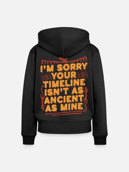 Petroglyphe Petroglyphen Piktogramme - Frauen Premium Bio Zip Hoodie - Schwarz