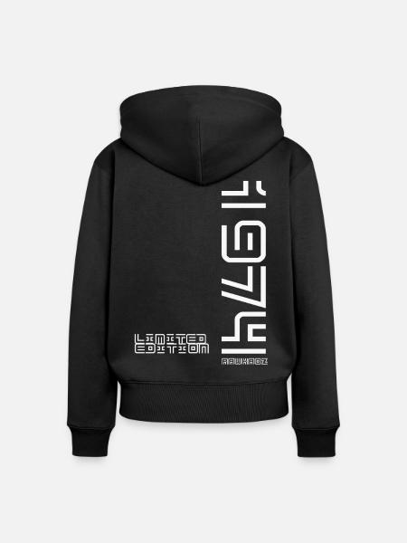 Limited Edition 1974 - Frauen Premium Bio Zip Hoodie - Schwarz
