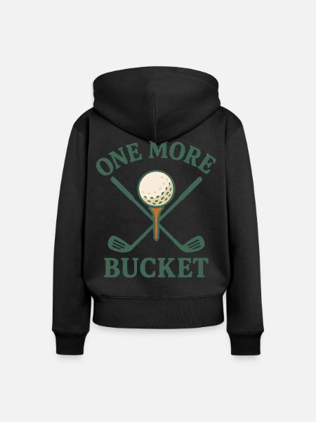 Ein weiterer Eimer Golfschläger Fun Design - Frauen Premium Bio Zip Hoodie - Schwarz
