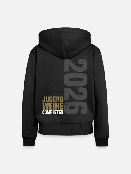 Jugendweihe 2026 - Frauen Premium Bio Zip Hoodie - Schwarz
