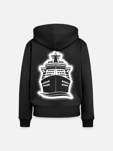 Kreuzfahrt Kreuzfahrtschiff Kinder Kreuzfahrer - Frauen Premium Bio Zip Hoodie - Schwarz