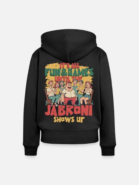 Jabroni - Frauen Premium Bio Zip Hoodie - Schwarz