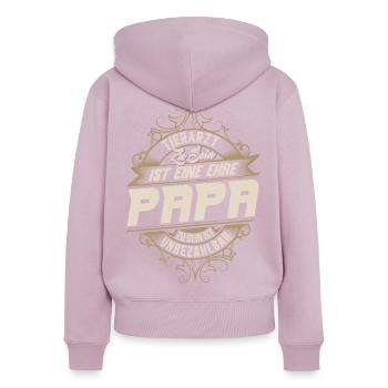 Vet Dad - Women's Premium Organic Zip Hoodie - dusky pink - Back - Julia (174cm)