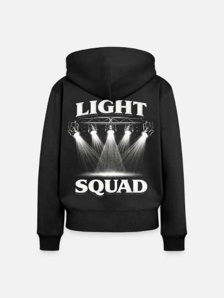 Lichttechniker Beleuchtungstechniker Light Squad - Frauen Premium Bio Zip Hoodie - Schwarz