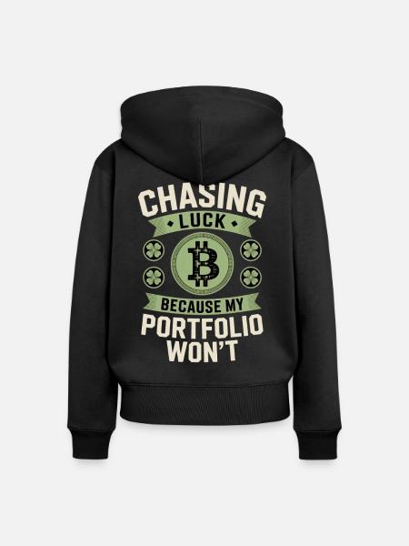 St Patricks Day - Frauen Premium Bio Zip Hoodie - Schwarz