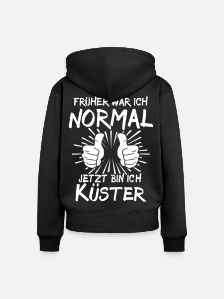 Küster - Frauen Premium Bio Zip Hoodie - Schwarz