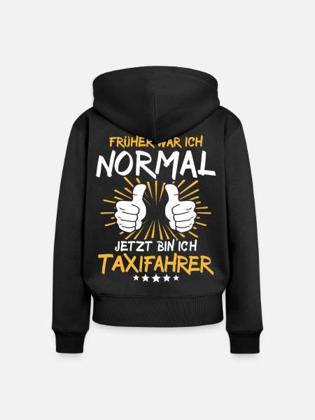 Taxifahrer Spruch - Frauen Premium Bio Zip Hoodie - Schwarz