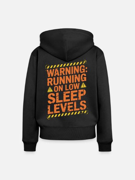 Pharmacist Student Warning Running Pharmaceutical - Frauen Premium Bio Zip Hoodie - Schwarz