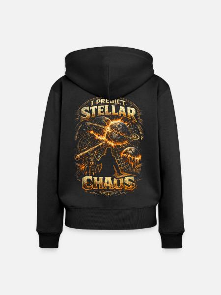 Astronomie Astronom - Frauen Premium Bio Zip Hoodie - Schwarz