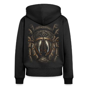 Tarantula - Women's Premium Organic Zip Hoodie - black - Back - Julia (174cm)