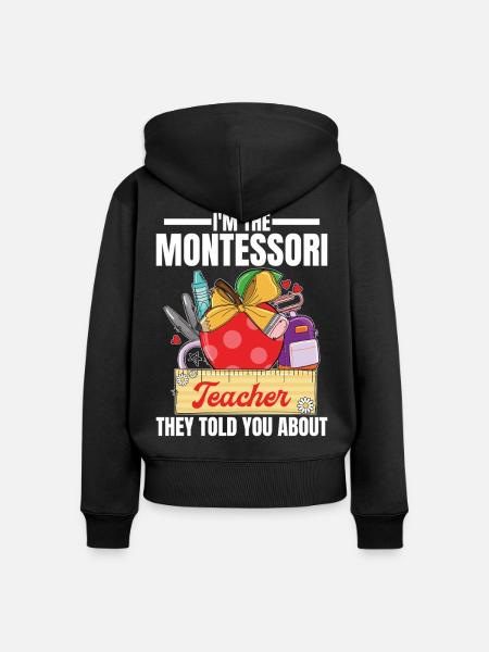 Schullehrer-Mitarbeiter-Methodenausbildung - Frauen Premium Bio Zip Hoodie - Schwarz