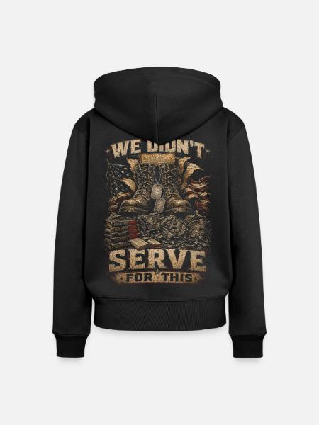 Veterans Day Für Demokraten - Frauen Premium Bio Zip Hoodie - Schwarz
