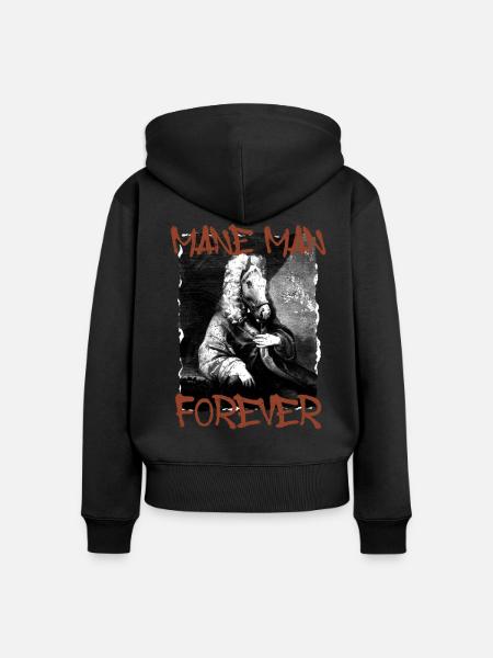 Reiter Reiterin Pferd - Frauen Premium Bio Zip Hoodie - Schwarz