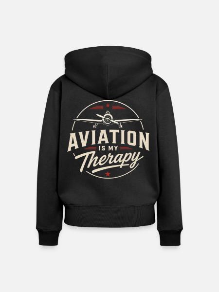 Flugzeugmechaniker Luftfahrt Technik Ingenieur - Frauen Premium Bio Zip Hoodie - Schwarz