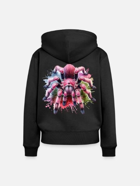 Chile Vogelspinne Geschenk - Frauen Premium Bio Zip Hoodie - Schwarz