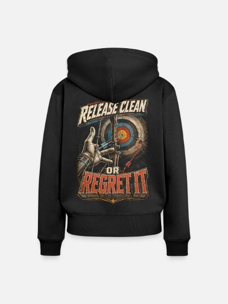 Bogenschießen Bogenschütze - Frauen Premium Bio Zip Hoodie - Schwarz