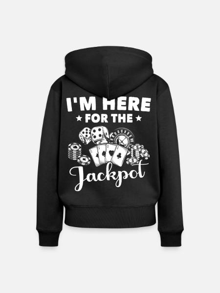 Casino - Frauen Premium Bio Zip Hoodie - Schwarz