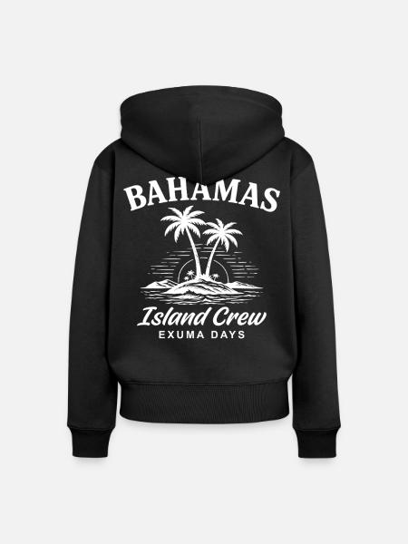 Bahamas Island Crew Exuma Day - Frauen Premium Bio Zip Hoodie - Schwarz