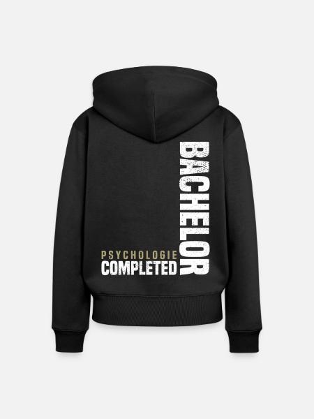 Bachelor Psychologie - Frauen Premium Bio Zip Hoodie - Schwarz