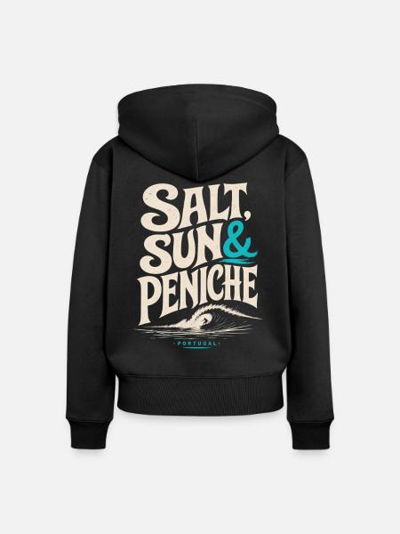 Salt Sun & Peniche - Frauen Premium Bio Zip Hoodie - Schwarz