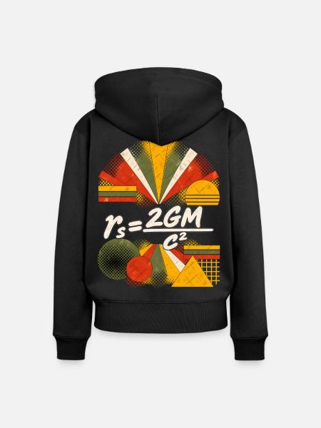 Schwarzschild-Radius – Physikalische Gleichung - Frauen Premium Bio Zip Hoodie - Schwarz