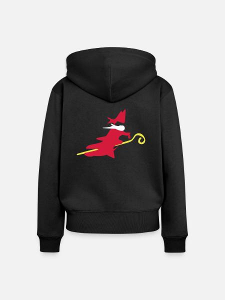 Sinterklaas - Frauen Premium Bio Zip Hoodie - Schwarz