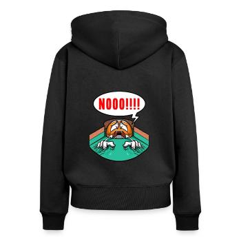 Joueur de billard Scratch Billard - Sweat à capuche zippé Premium bio Femme - noir - Dos - Julia (174cm)