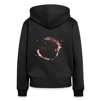 Hiragana Katakana Kaizen-methode Kaizen - Frauen Premium Bio Zip Hoodie - Schwarz - Hinten - Julia (174cm)