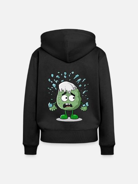 Steves Versteck - Frauen Premium Bio Zip Hoodie - Schwarz