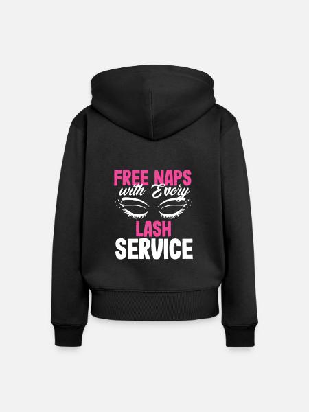 Hautpflege Kosmetikerin Kosmetik - Frauen Premium Bio Zip Hoodie - Schwarz