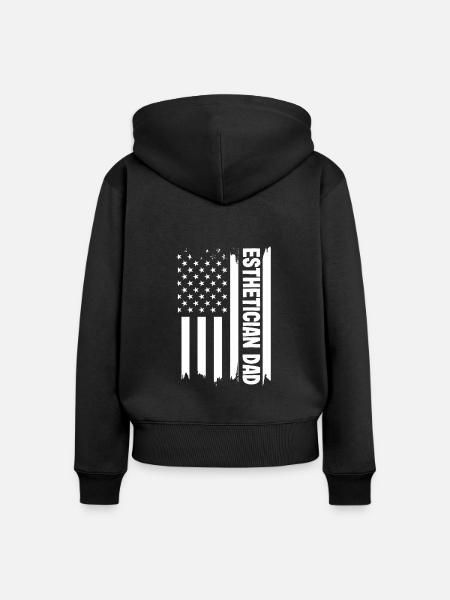 Hautpflege Kosmetikerin Kosmetik - Frauen Premium Bio Zip Hoodie - Schwarz