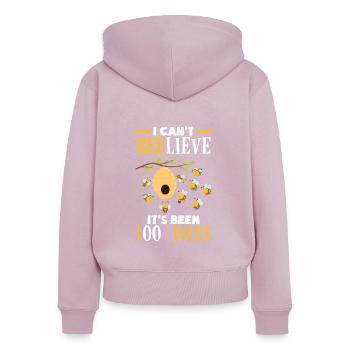 Lustiges Lehrer Lehrerinnen Geschenk - Frauen Premium Bio Zip Hoodie - Altrosa - Hinten - Julia (174cm)