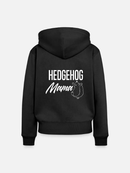 Igel Igel Igel - Frauen Premium Bio Zip Hoodie - Schwarz