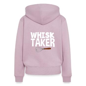 Lustiges Hobby Bäcker Geschenk - Frauen Premium Bio Zip Hoodie - Altrosa - Hinten - Julia (174cm)
