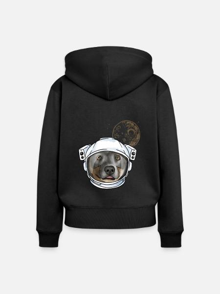 Australian Cattle Dog - Frauen Premium Bio Zip Hoodie - Schwarz