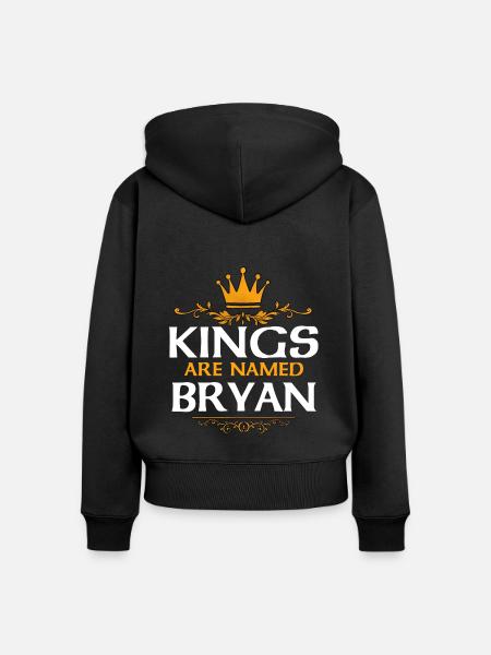 Bryan - Frauen Premium Bio Zip Hoodie - Schwarz