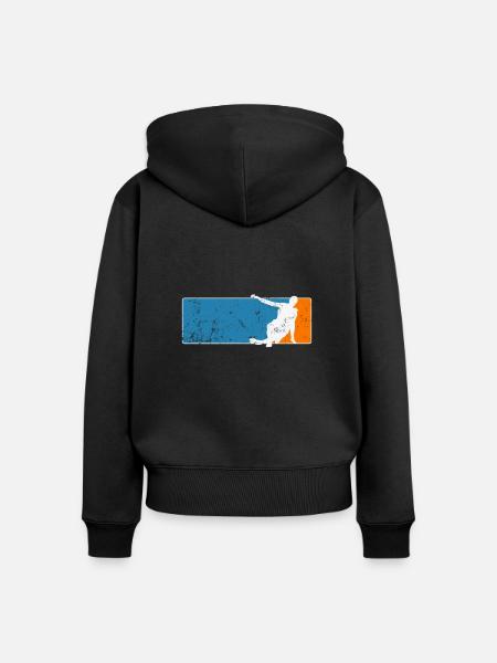 Breakdance Hip-Hop Tanz - Frauen Premium Bio Zip Hoodie - Schwarz