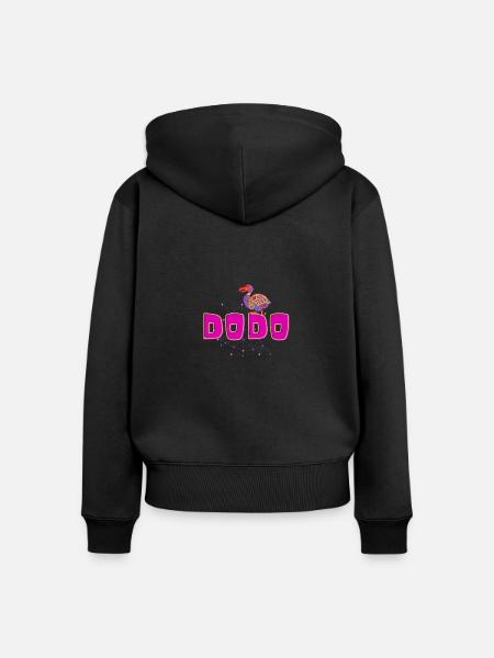 Pink Dodo - Frauen Premium Bio Zip Hoodie - Schwarz