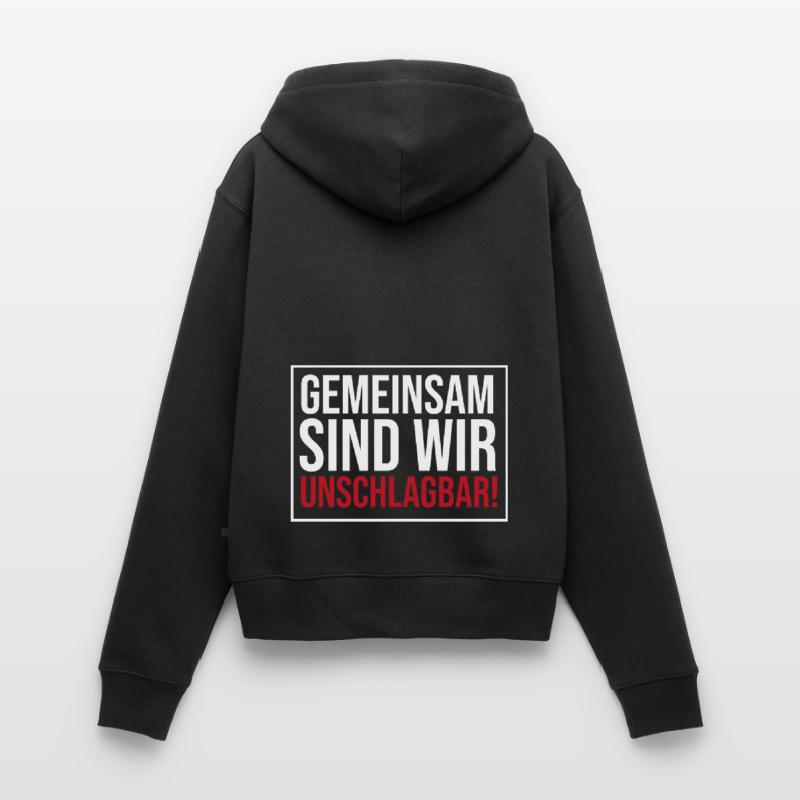 Ehemann bester Freund oder Kollege Spruch Geschenk Frauen Premium Bio Zip Hoodie