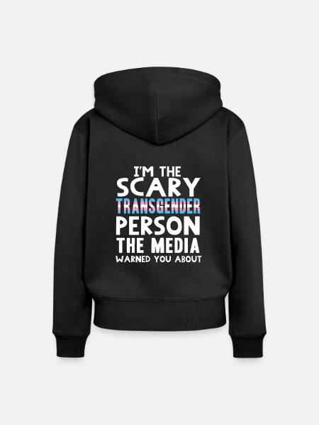Transgender - Frauen Premium Bio Zip Hoodie - Schwarz