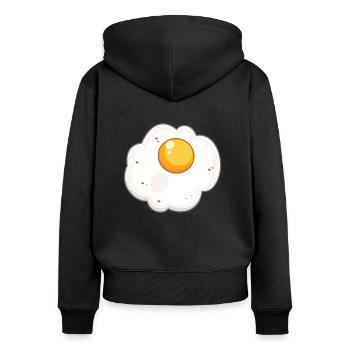 Fried - Women's Premium Organic Zip Hoodie - black - Back - Julia (174cm)