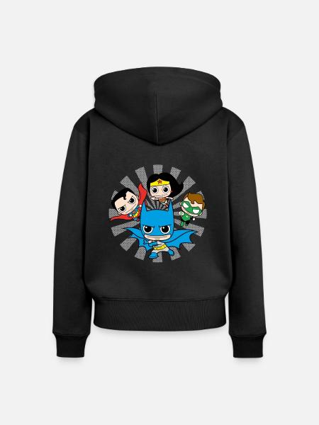 DC Comics Originals Chibis - Frauen Premium Bio Zip Hoodie - Schwarz