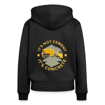 Construction Trucks Forklift Operator Truck Driver - Frauen Premium Bio Zip Hoodie - Schwarz - Hinten - Julia (174cm)
